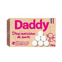 DADDY DADDY SUCRE MORCEAUX DEMI ROND BLANC