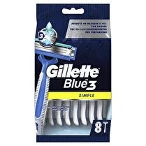 GILLETTE Rasoir jetable blue3 simple