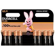 DURACELL Piles Duracell plus 100%  AA - x8 offre spéciale