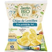 JARDIN BIO ÉTIC Chips de lentilles pointe de sel sans gluten sachet 50g Jardin Bio