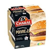 CHARAL Burger au poivre x 2