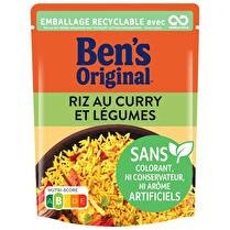 BEN'S ORIGINAL Riz au curry et aux légumes micro ondable 2min