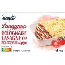 LE MOINS CHER Lasagnes à la bolognaise