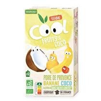 VITABIO Gourdes cool fruits poire d'Occitanie banane lait de coco acérola x 12