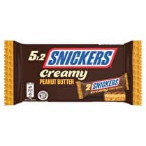 SNICKERS snickers creamy cacahuètes X 5