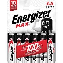 ENERGIZER Piles max AA LR06 x6