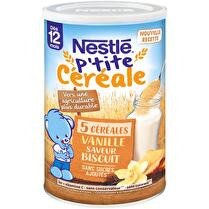 NESTLÉ Ptite céréale complètes vanille saveur biscuit dès 12 mois