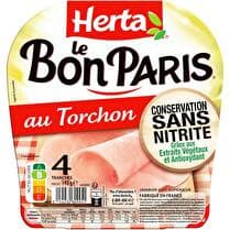 HERTA Jambon au torchon sans nitrite 4 tranches