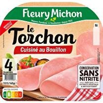 FLEURY MICHON Jambon Le Torchon conservation sans nitrite x4 tranches