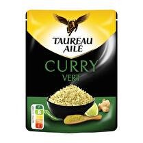 TAUREAU AILÉ Riz basmati curry vert