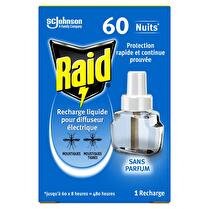 RAID Recharge électrique liquide  60 nuits 3 en 1