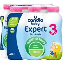 CANDIA Lait de croissance baby expert 3 bp x 6