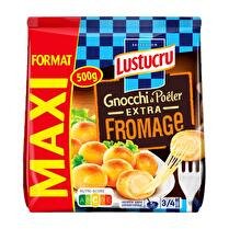 LUSTUCRU Gnocchi à poêler extra fromage Maxi Format