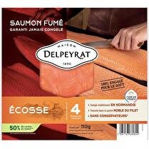 DELPEYRAT Le saumon fumé Ecosse 4 tranches