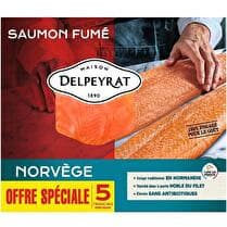 DELPEYRAT Le saumon fumé  Norvège - x 5 tranches