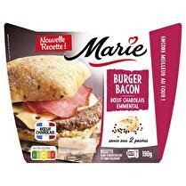 MARIE Burger bacon boeuf charolais emmental sauce aux deux poivres