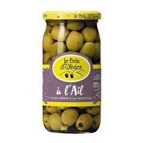 BRIN D'OLIVIER Olives vertes farcies à l'ail