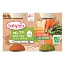 BABYBIO Pots de légumes multi pack dès 4 mois x 4