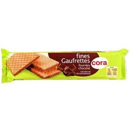 CORA Fines gaufrettes fourées chocolat