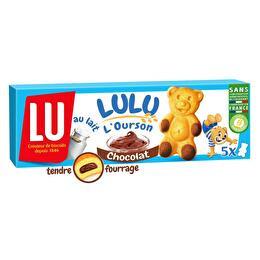 Lu - Lulu l'ourson - Gâteau moelleux fourrés chocolat x5 - Supermarchés  Match
