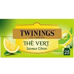 TWININGS Thé vert citron x25