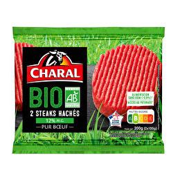 CHARAL Steak haché Bio 15% x 2