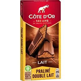 CÔTE D'OR Chocolat au lait fourré praliné