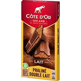 CÔTE D'OR Chocolat au lait fourré praliné