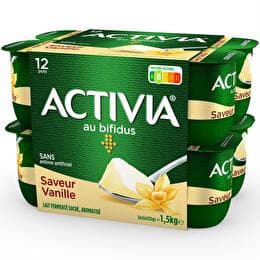 ACTIVIA Yaourt bifidus saveur vanille sans arôme artificiel