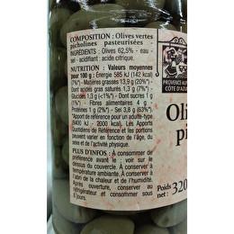 PATRIMOINE GOURMAND Olives vertes picholines