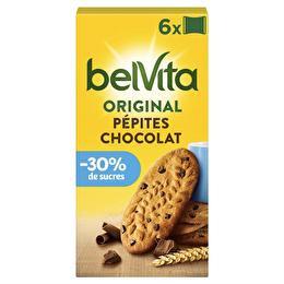 LU Belvita - Petit déjeuner aux céréales pépites de chococlat allegé en sucre