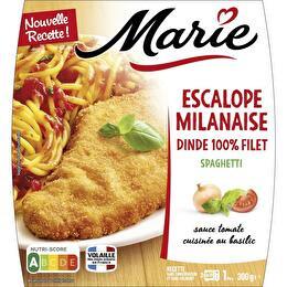 MARIE Escalope milanaise et spaghetti