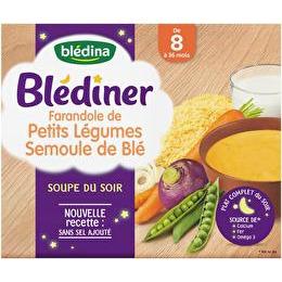 Bledina Blediner Soupe Farandole De Petits Legumes Semoule De Ble Des 8 Mois Supermarches Match