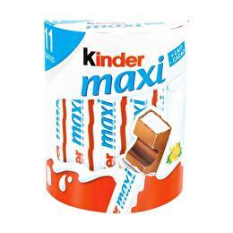 MAXI KINDER Bâtonnet au chocolat fourrage au lait x11