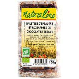 NATURALINE Galette de riz cacaco & séame BIO