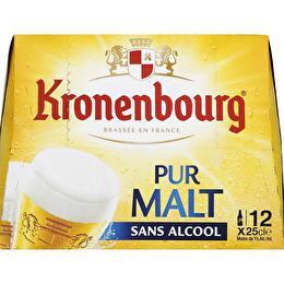 Pack de bière sans alcool 0,4° pur malt, Kronenbourg (12 x 25 cl)
