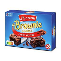 BROSSARD Mini brownies - Gâteau aux pépites de chocolat x8