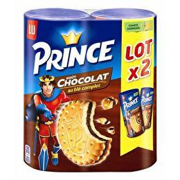 PRINCE LU Biscuits goût chocolat x2