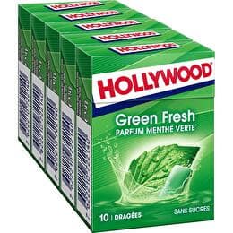 HOLLYWOOD Fresh - Chewing-gum à la menthe verte x5