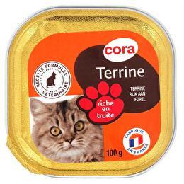 CORA Terrine riche en truite pour chat