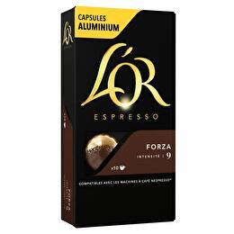 L'OR Capsules café espresso forza intensité 9  x10