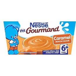 NESTLÉ P'tit Gourmand - Crème dessert caramel dès 6 mois 4x100g
