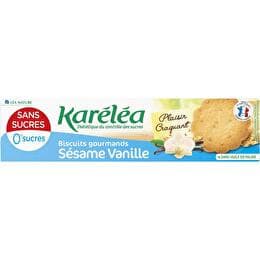 KARÉLÉA Biscuits gourmands saveur sésame vanille sans sucres