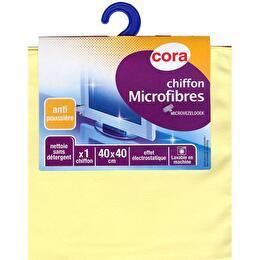 CORA Chiffon microfibres dépoussiérage 40x40 cm