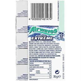 AIRWAVES Chewing-gum menthe extrême x5