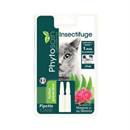 PHYTOSOIN Pipettes insectifuges pour chats x2