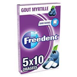 FREEDENT Chewing-gum myrtille 5x10 dragées
