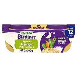 BLÉDINA Blénider - Légumes du potager et pâtes étoiles dès 12 mois