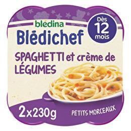 BLÉDICHEF BLÉDINA Petits spaghetti & crème de légumes dès 12 mois