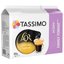 L'or Tassimo - Dosettes café long classique - x24 - Supermarchés Match